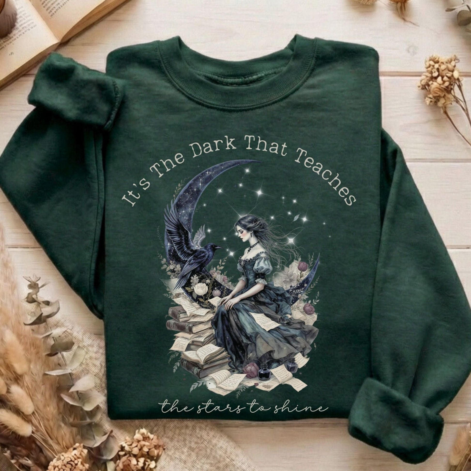 Sweatshirt Forest Green / S Design 254 Crewneck Sweatshirt The Mystic Eden