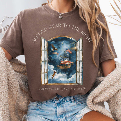 T-Shirt Espresso / S Second Star to the Right America 250 Commemorative T-Shirt The Mystic Eden