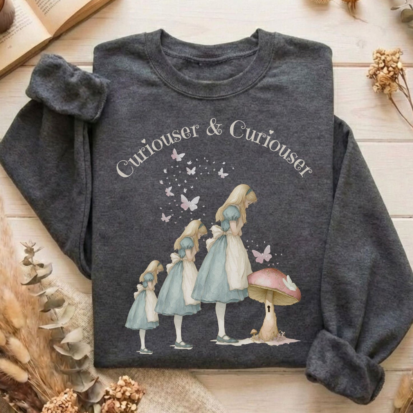 Sweatshirt Dark Heather / S Design 257 Crewneck Sweatshirt The Mystic Eden
