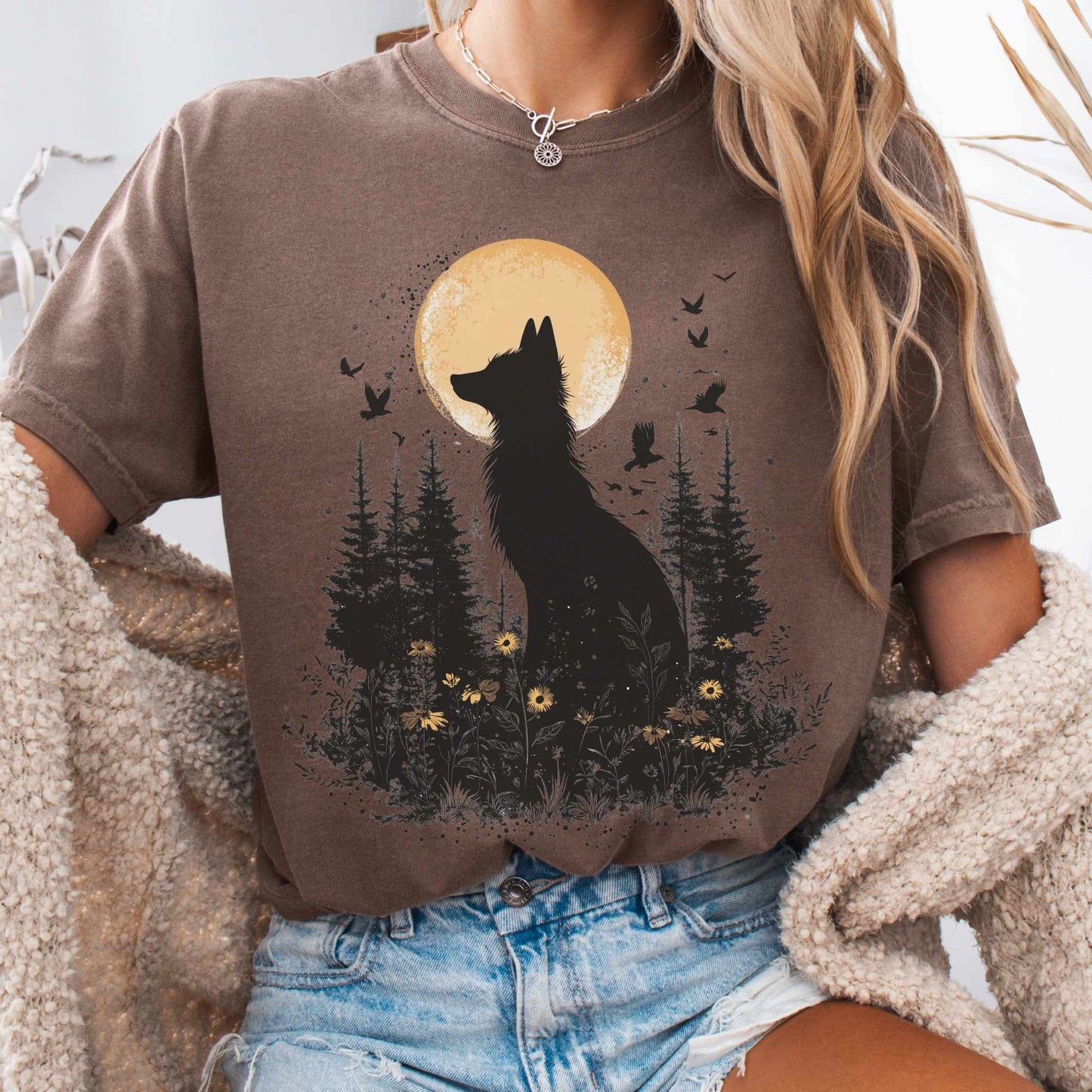 Mystical Moonlit Fox Shirt