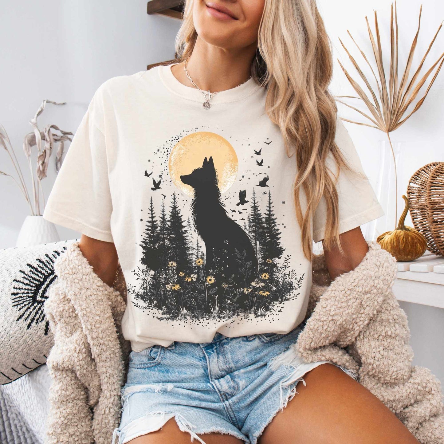 Mystical Moonlit Fox Shirt