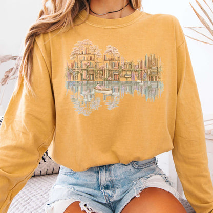Long-sleeve Mustard / S The Floating Library Long Sleeve The Mystic Eden