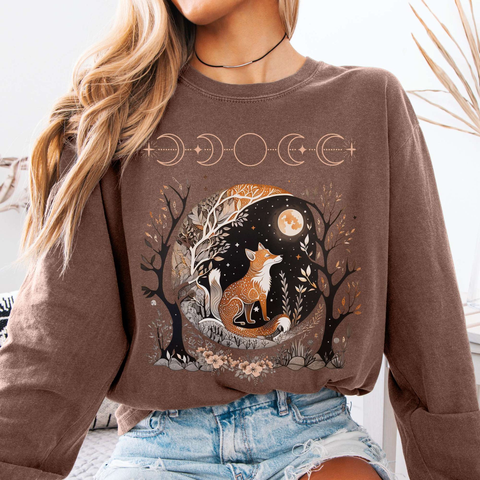 Long-sleeve Espresso / S Fox Goblincore Long Sleeve The Mystic Eden
