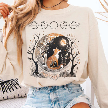 Long-sleeve Ivory / S Fox Goblincore Long Sleeve The Mystic Eden