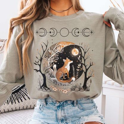 Long-sleeve Sandstone / S Fox Goblincore Long Sleeve The Mystic Eden