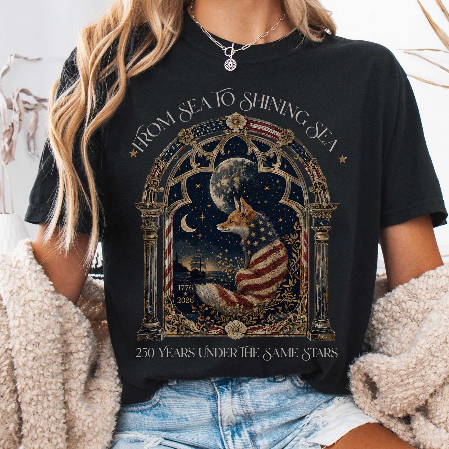 T-Shirt Black / S 250 Years Under the Same Stars T-Shirt The Mystic Eden