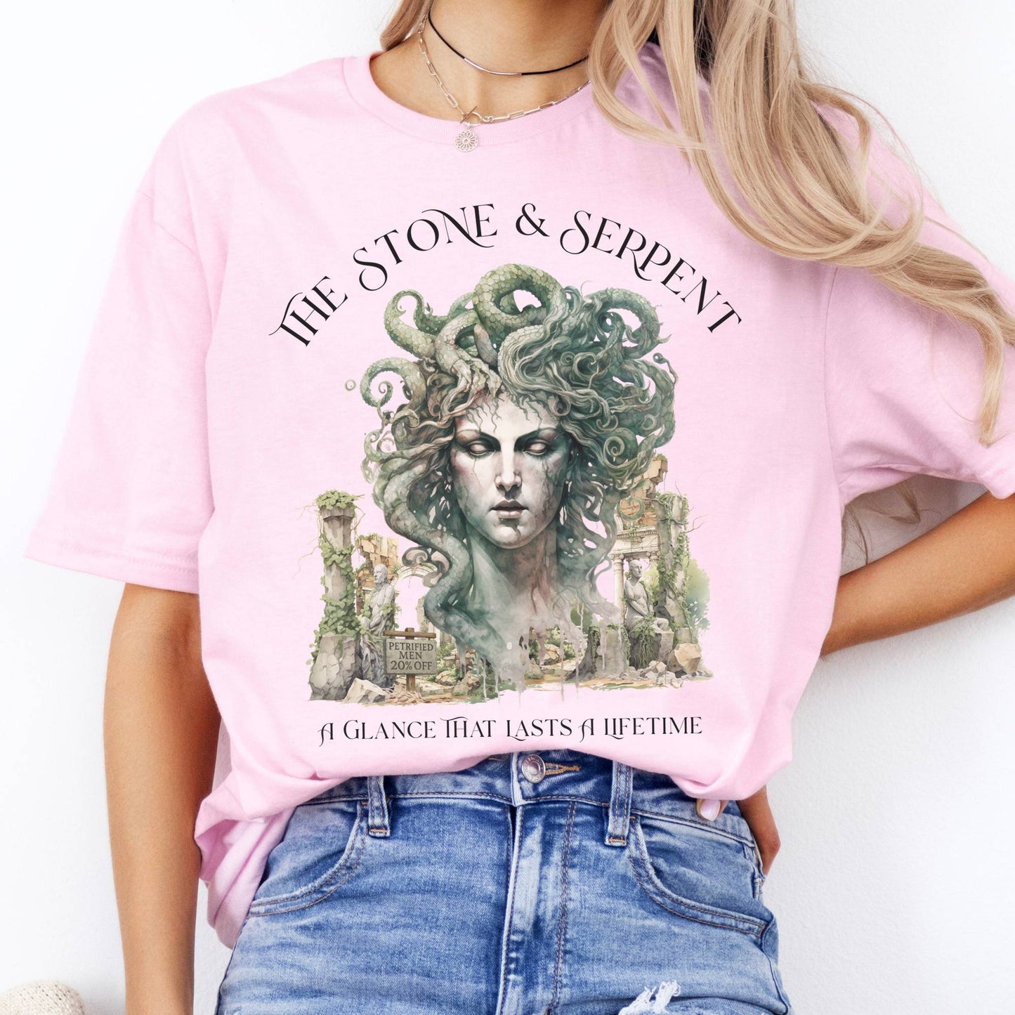 T-Shirt The Stone & Serpent Medusa  T-Shirt The Mystic Eden