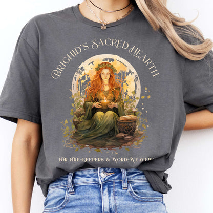 T-Shirts Brighid's Sacred Hearth Goddess T-Shirt The Mystic Eden
