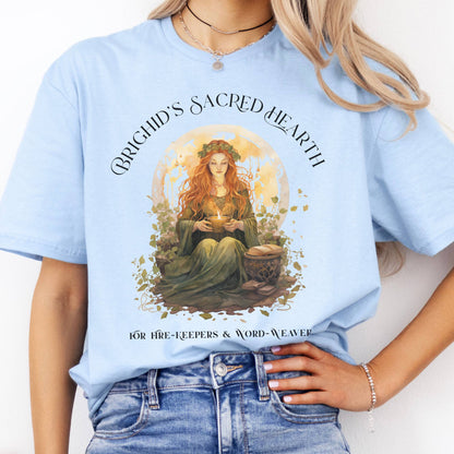 T-Shirts Brighid's Sacred Hearth Goddess T-Shirt The Mystic Eden