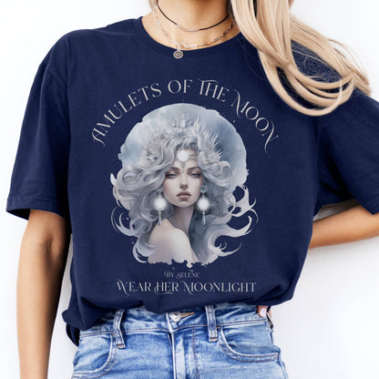 T-Shirts Amulets of the Moon Selene Goddess T-Shirt The Mystic Eden