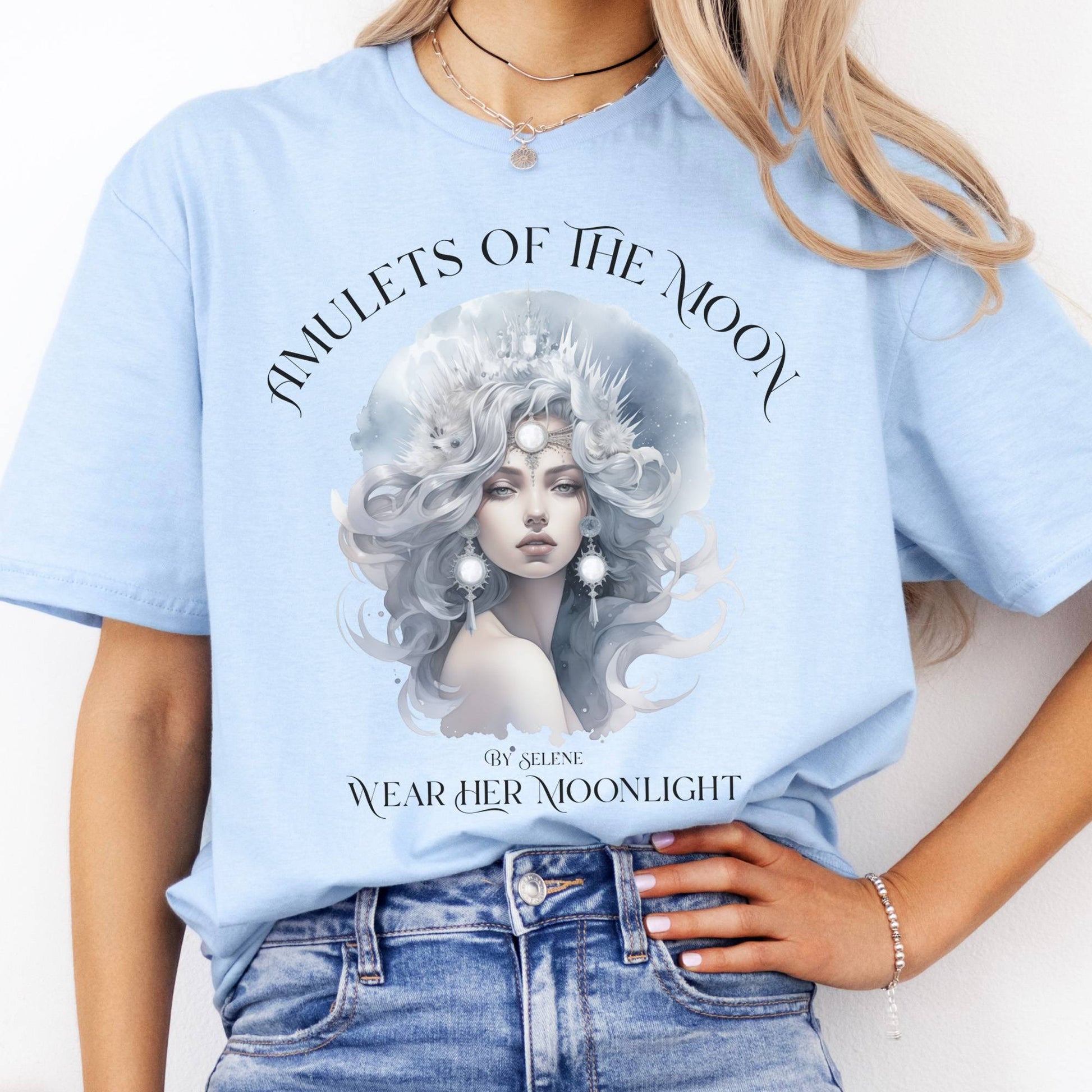 T-Shirts Amulets of the Moon Selene Goddess T-Shirt The Mystic Eden