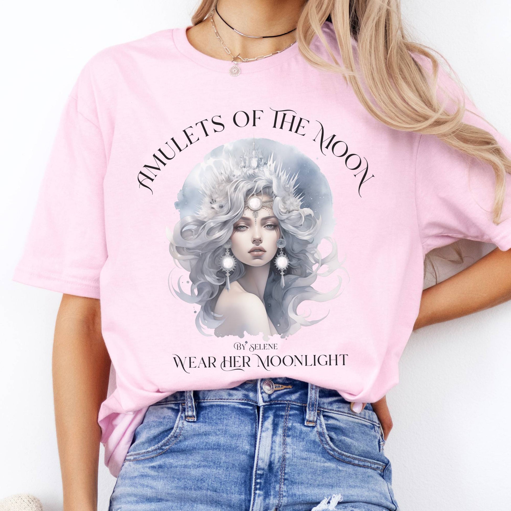 T-Shirts Amulets of the Moon Selene Goddess T-Shirt The Mystic Eden