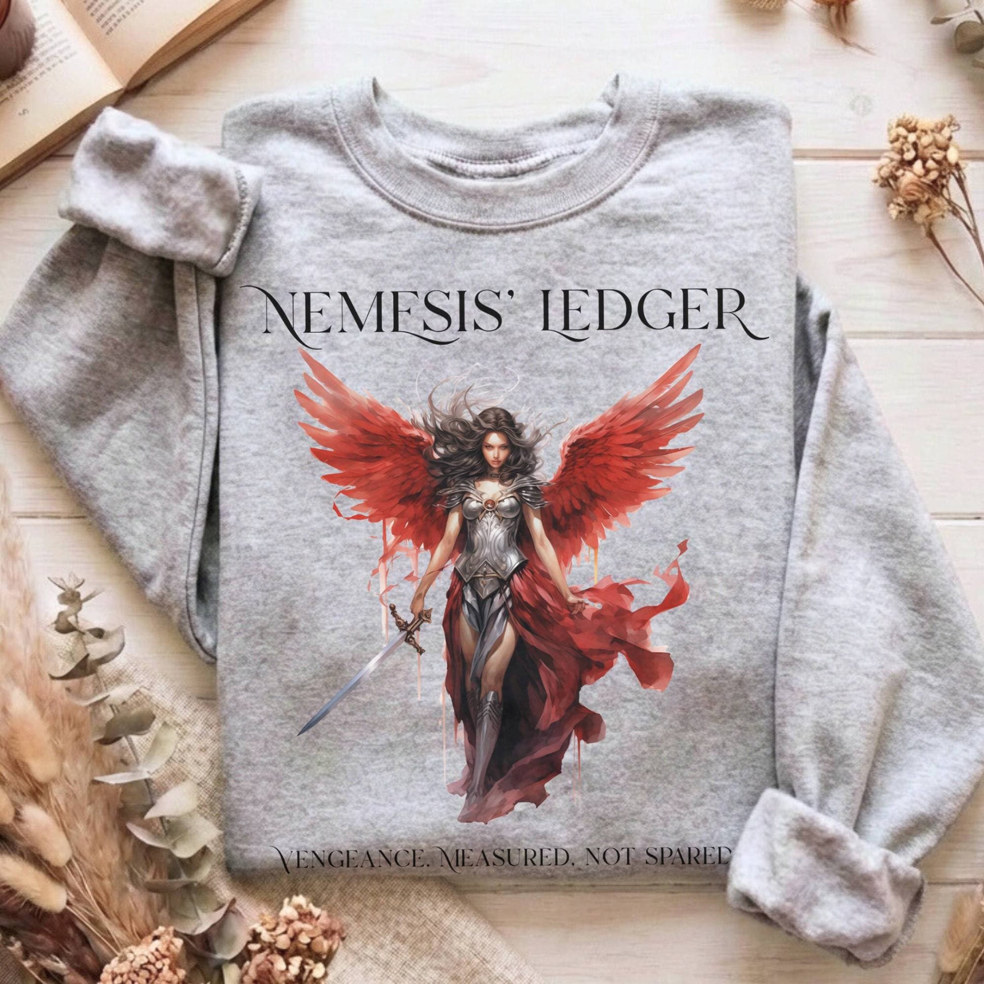 Sweatshirt Sport Grey / S Nemesis' Ledger Goddess of Justice Sweatshirt The Mystic Eden