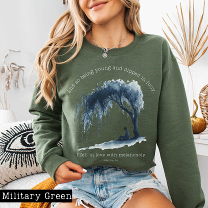 And So Being Young  Edgar Allan Poe Sweatshirt