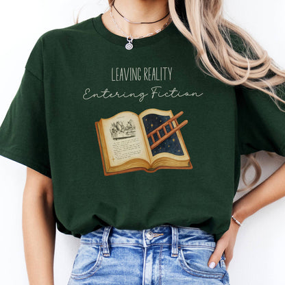 T-Shirt Leaving Reality Entering Fiction T-Shirt The Mystic Eden