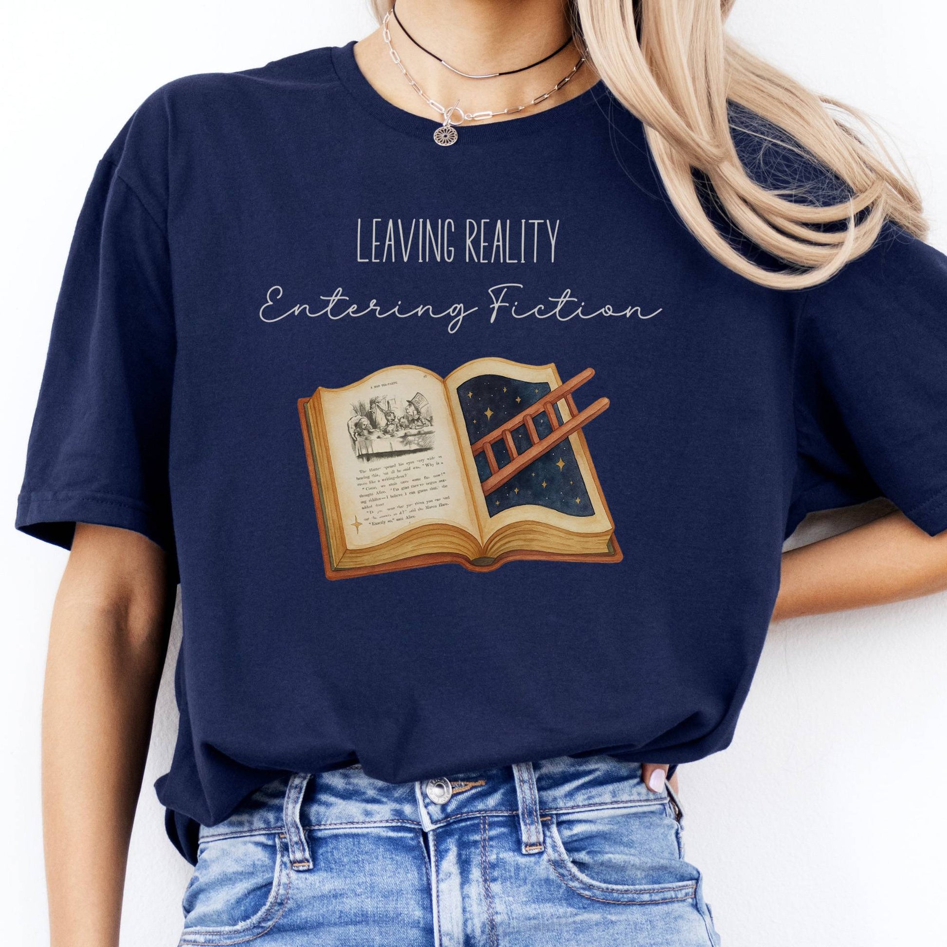 T-Shirt Leaving Reality Entering Fiction T-Shirt The Mystic Eden