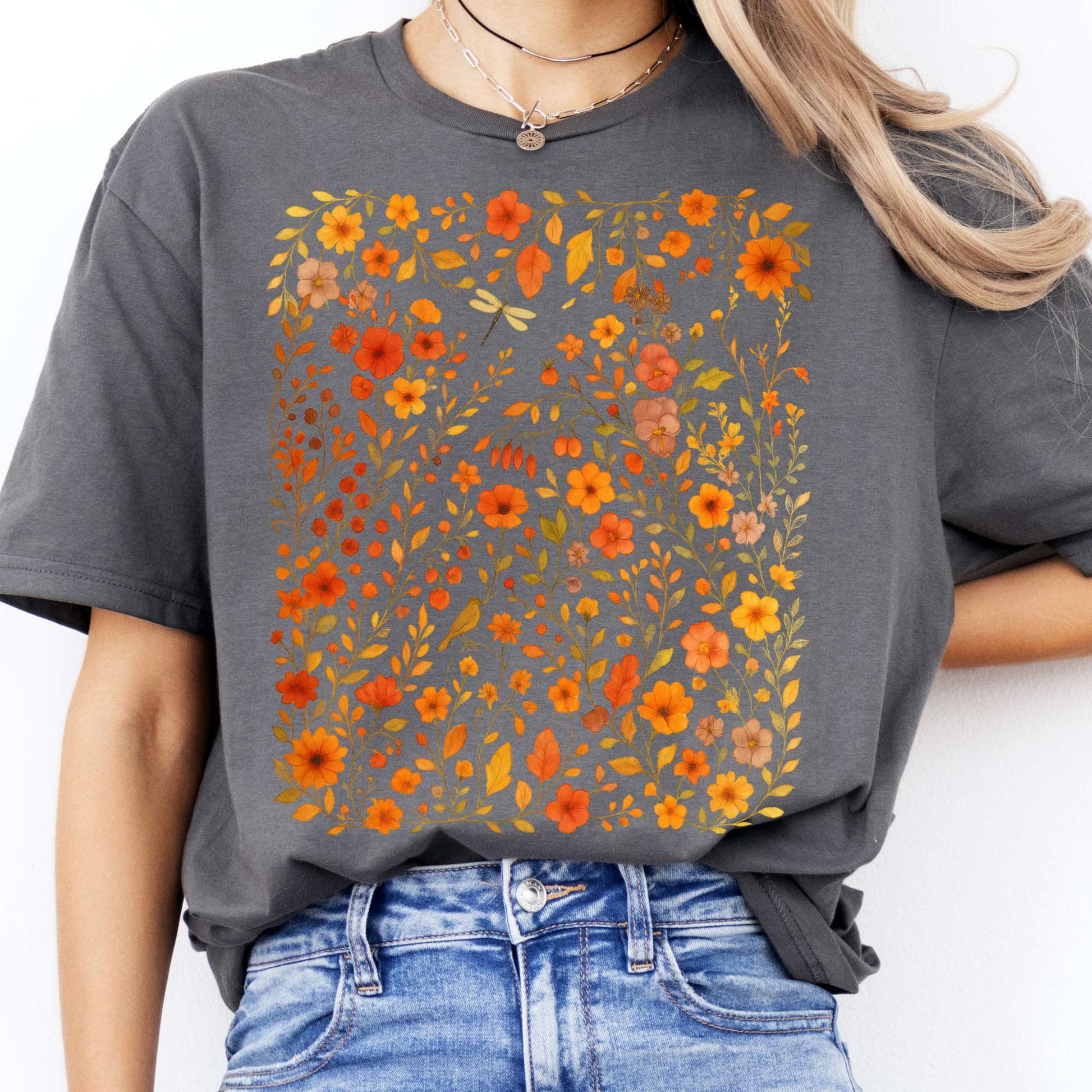 T-Shirt Autumn Wildflower T-Shirt The Mystic Eden