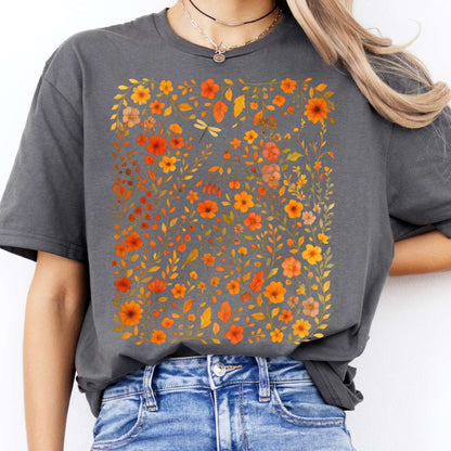 T-Shirt Autumn Wildflower T-Shirt The Mystic Eden