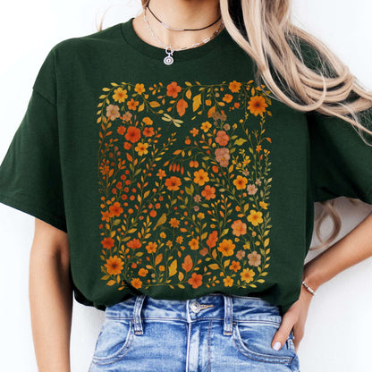 T-Shirt Autumn Wildflower T-Shirt The Mystic Eden