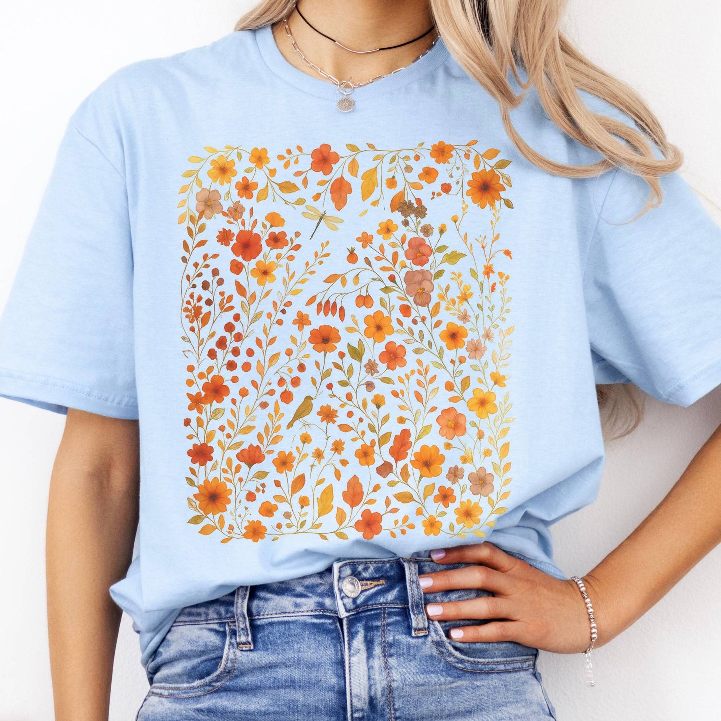 T-Shirt Autumn Wildflower T-Shirt The Mystic Eden