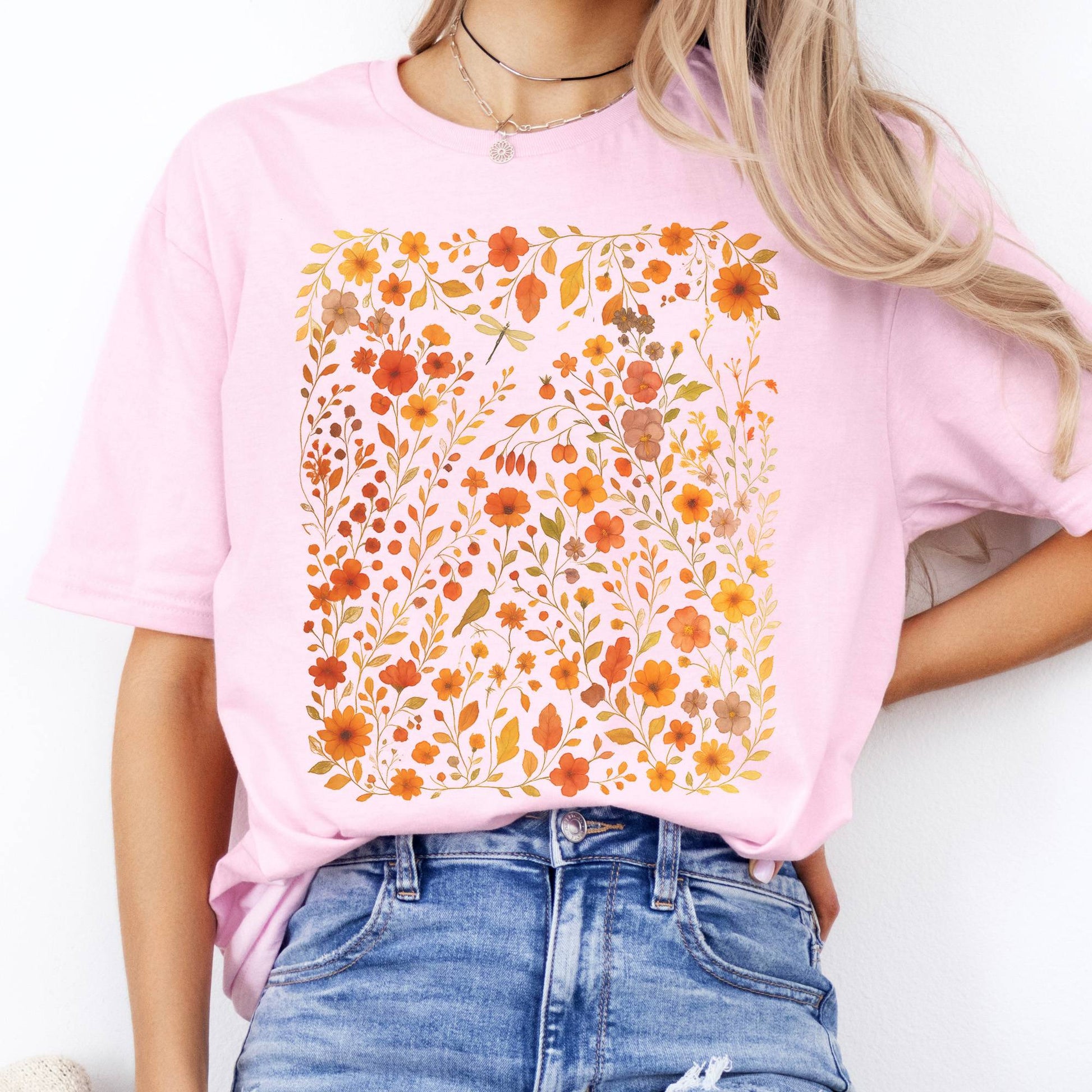 T-Shirt Autumn Wildflower T-Shirt The Mystic Eden