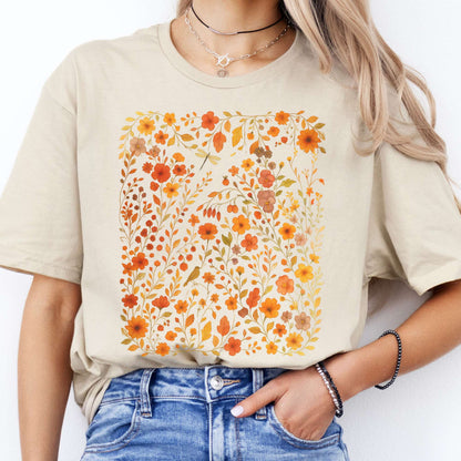 T-Shirt Autumn Wildflower T-Shirt The Mystic Eden