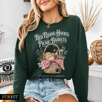 Red Riding Hood's Picnic Baskets Sweatshirt