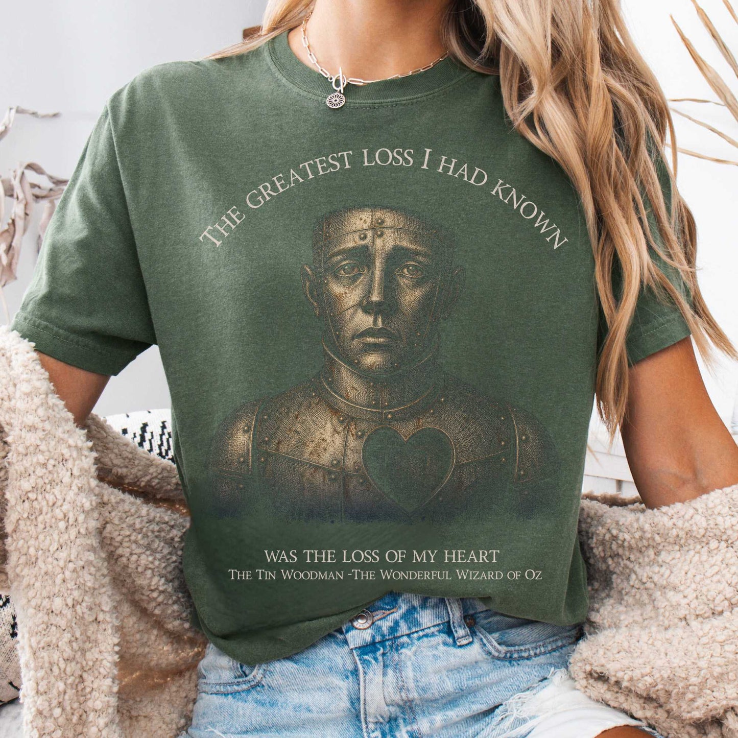 T-Shirt Moss / S The Greatest Loss I Had Known Tin Woodman T-Shirt The Mystic Eden