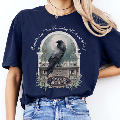 T-Shirt Nevermore Apothecary Edgar Allan Poe T-Shirt The Mystic Eden