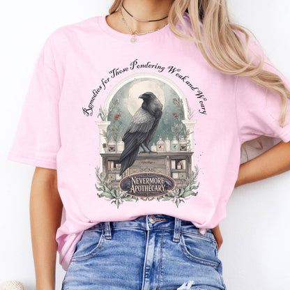 T-Shirt Nevermore Apothecary Edgar Allan Poe T-Shirt The Mystic Eden