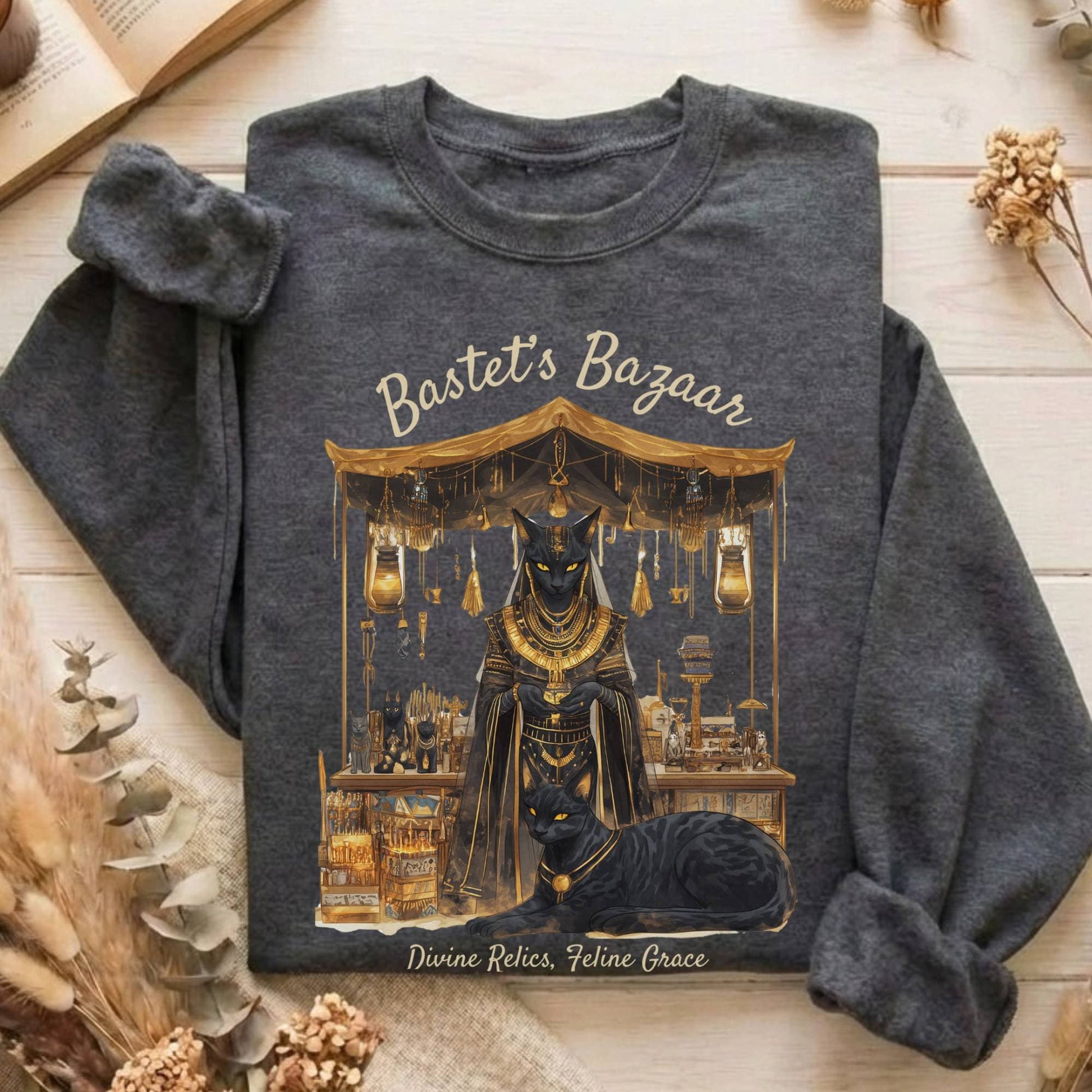 Sweatshirt Dark Heather / S Design 189 Sweatshirt The Mystic Eden