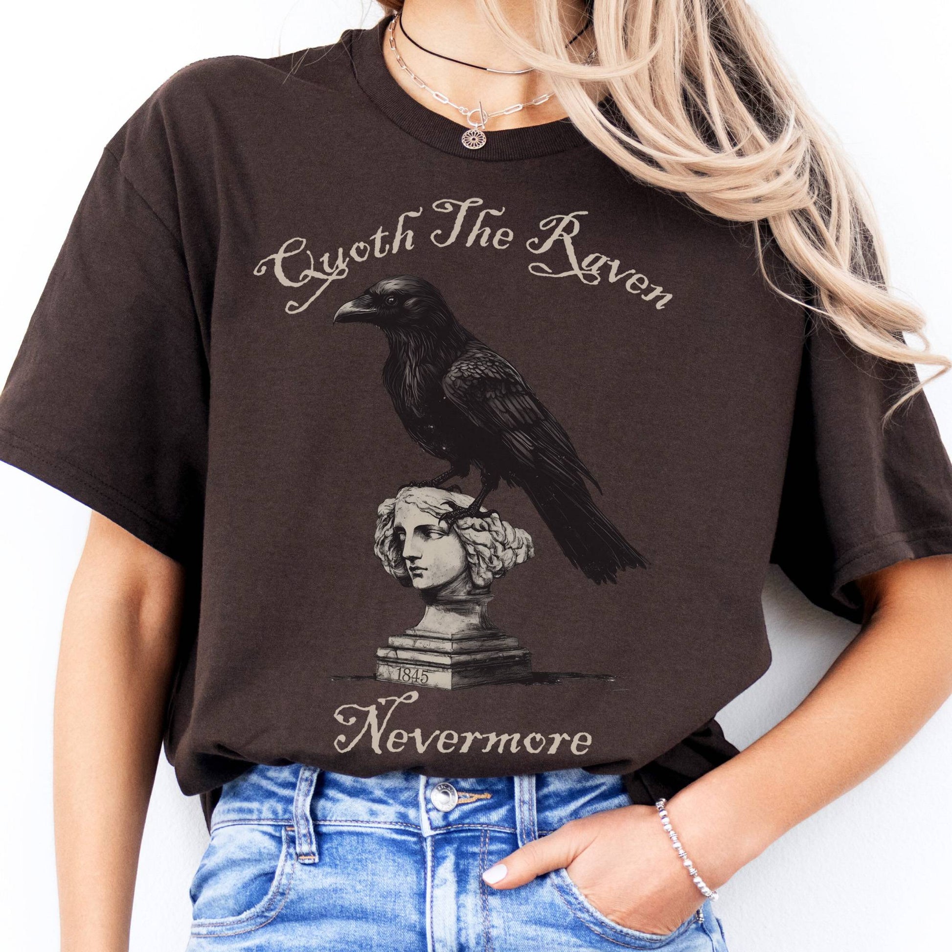 T-Shirts Quoth the Raven Nevermore T-Shirt The Mystic Eden