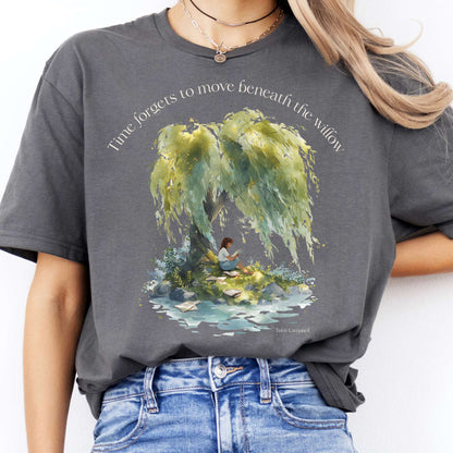 T-Shirt Time Forgets to Move Beneath the Willow T-Shirt The Mystic Eden