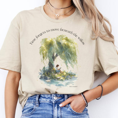 T-Shirt Time Forgets to Move Beneath the Willow T-Shirt The Mystic Eden