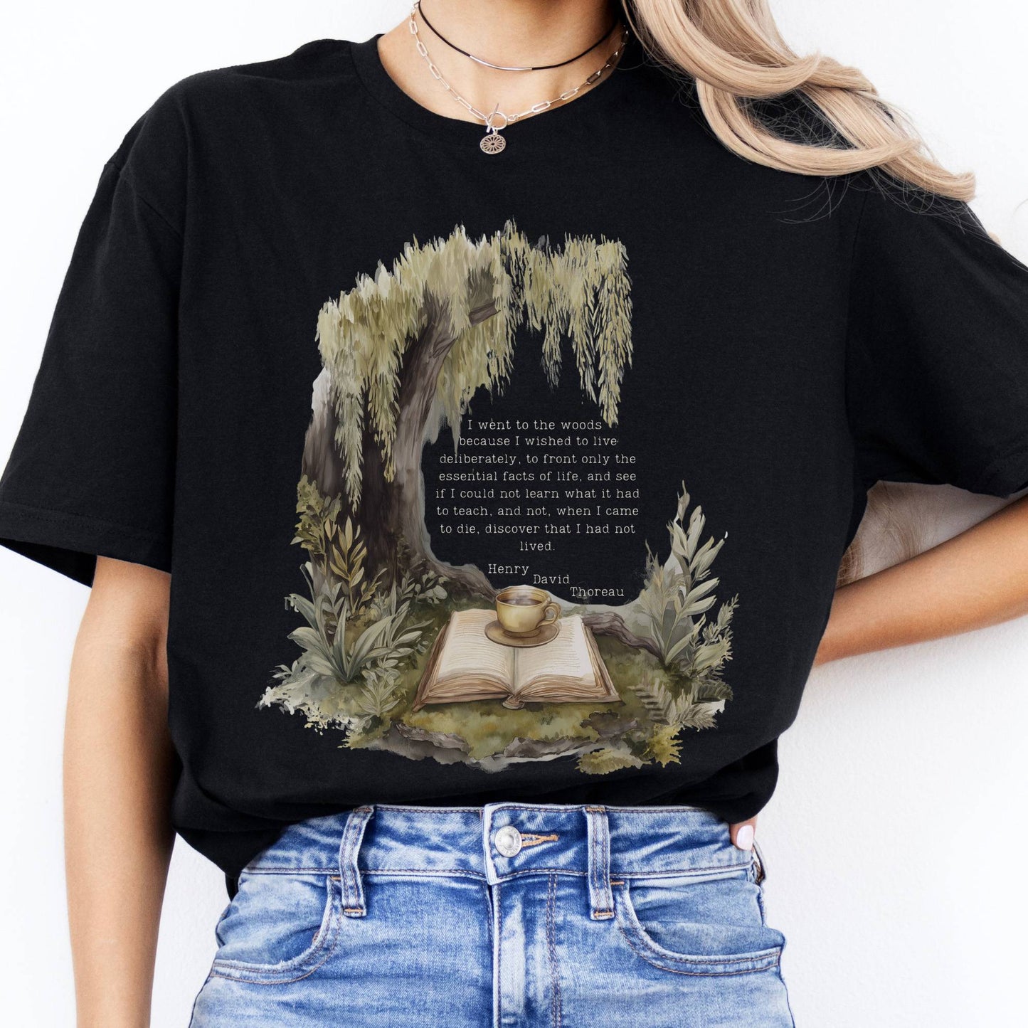 T-Shirt I Went to the Woods Full Quote Thoreau T-Shirt The Mystic Eden