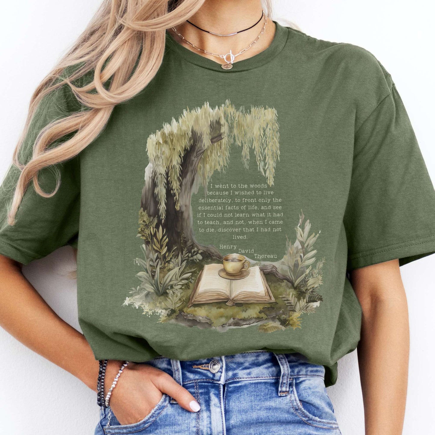 T-Shirt I Went to the Woods Full Quote Thoreau T-Shirt The Mystic Eden