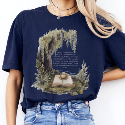 T-Shirt I Went to the Woods Full Quote Thoreau T-Shirt The Mystic Eden