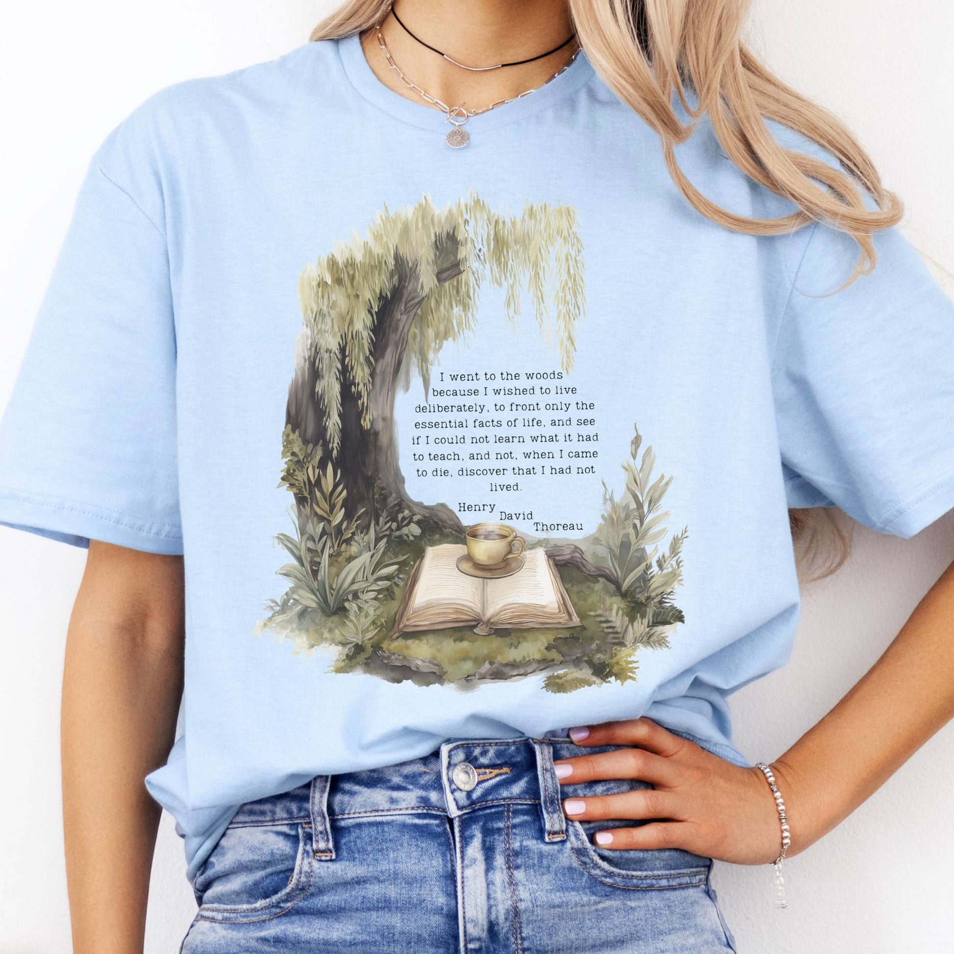 T-Shirt I Went to the Woods Full Quote Thoreau T-Shirt The Mystic Eden