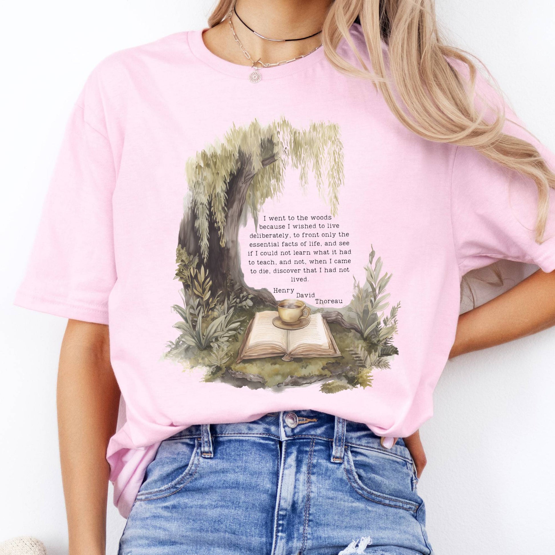 T-Shirt I Went to the Woods Full Quote Thoreau T-Shirt The Mystic Eden