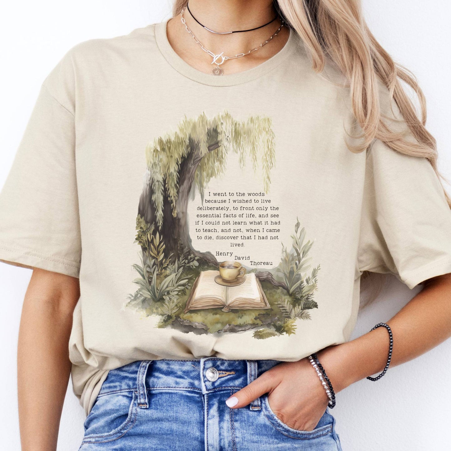 T-Shirt I Went to the Woods Full Quote Thoreau T-Shirt The Mystic Eden