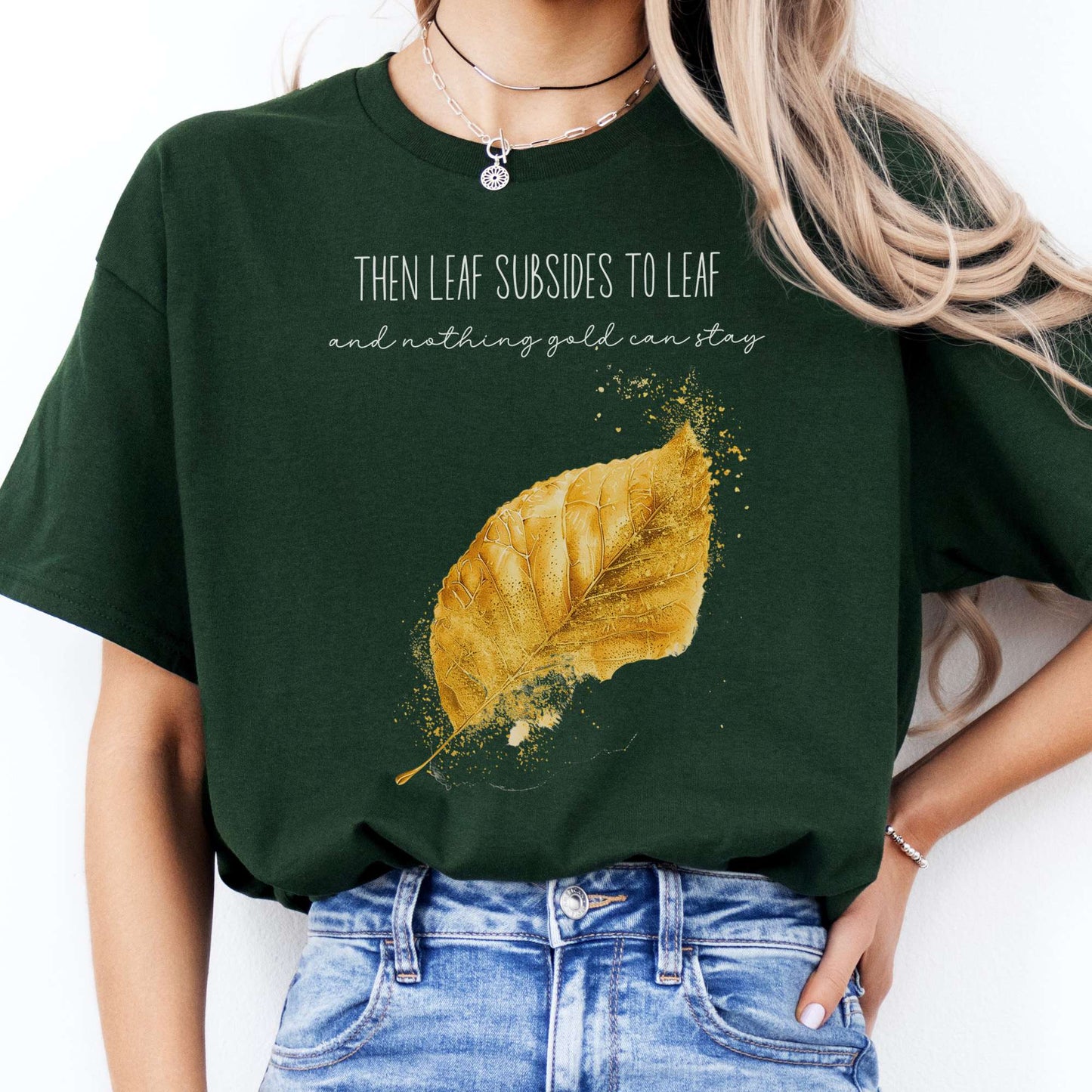 T-Shirts Nothing Gold Can Stay Robert Frost T-Shirt The Mystic Eden