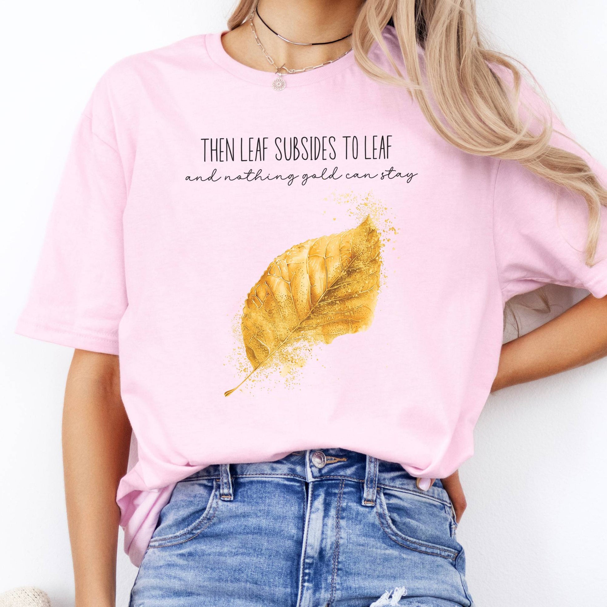 T-Shirts Nothing Gold Can Stay Robert Frost T-Shirt The Mystic Eden
