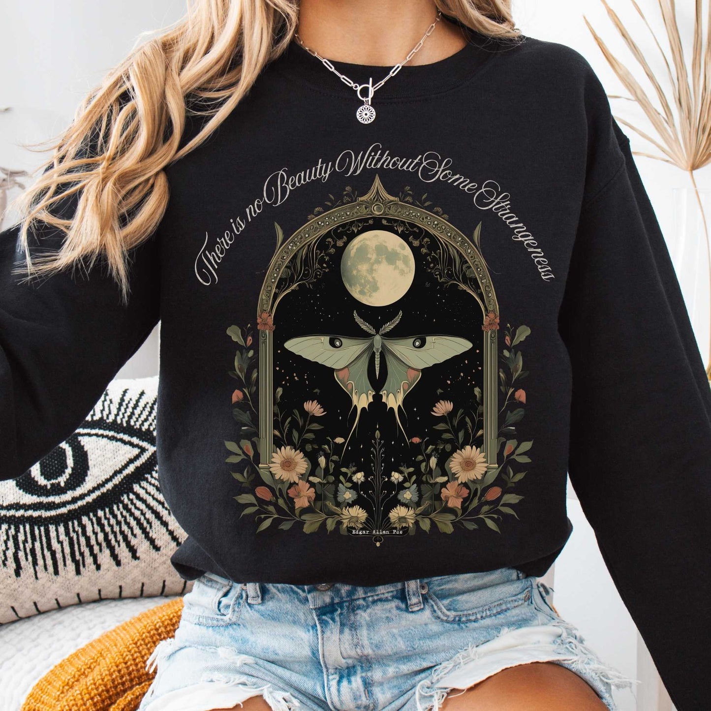 There is no Beauty Without Some Strangeness Poe Sweatshirt