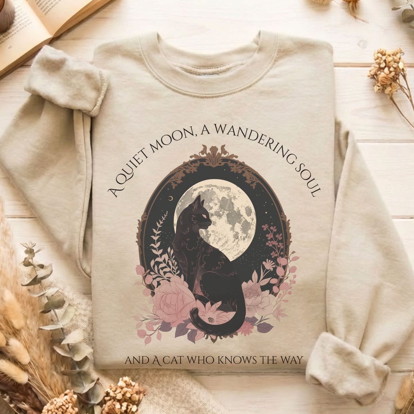 Sweatshirt Sand / S Design 268 Crewneck Sweatshirt The Mystic Eden