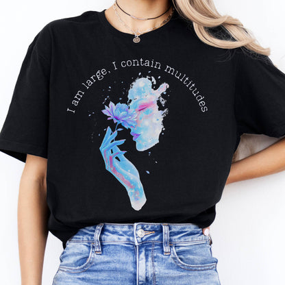 T-Shirts I Contain Multitudes Walt Whitman T-Shirt The Mystic Eden