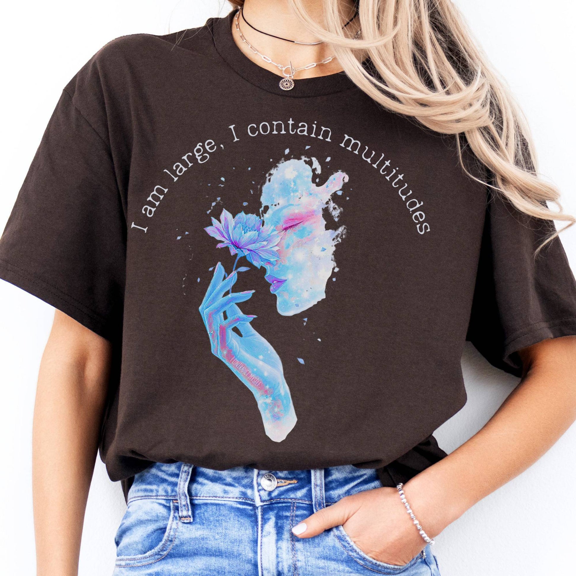 T-Shirts I Contain Multitudes Walt Whitman T-Shirt The Mystic Eden