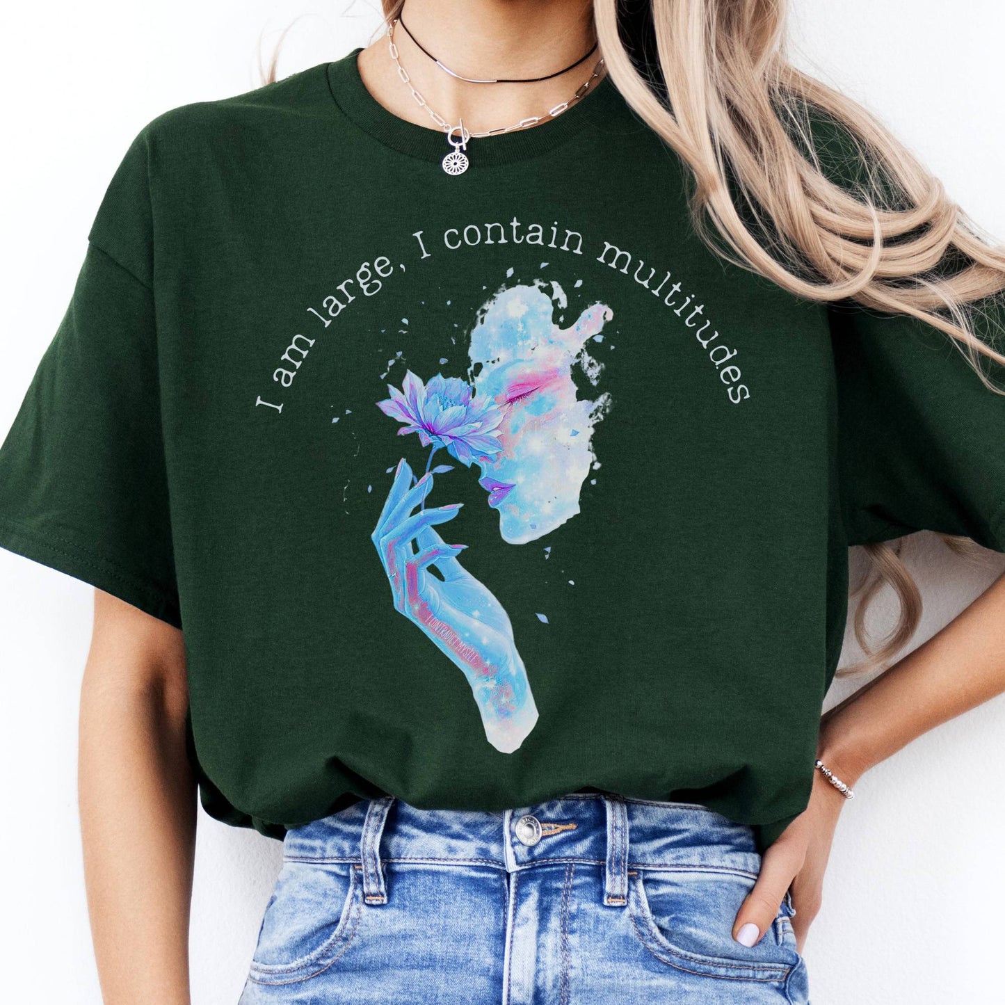 T-Shirts I Contain Multitudes Walt Whitman T-Shirt The Mystic Eden