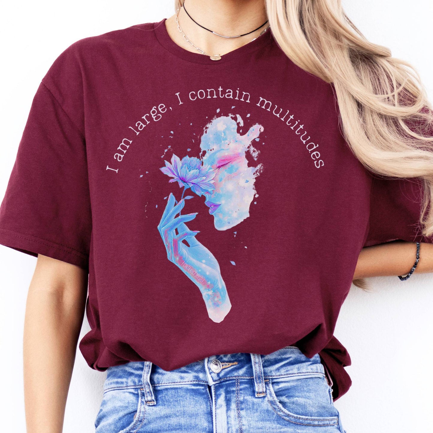 T-Shirts I Contain Multitudes Walt Whitman T-Shirt The Mystic Eden