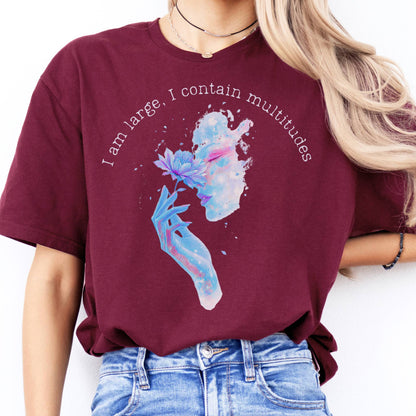 T-Shirts I Contain Multitudes Walt Whitman T-Shirt The Mystic Eden