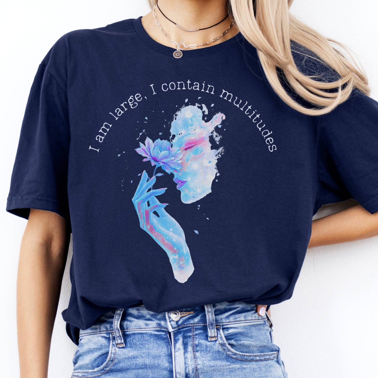 T-Shirts I Contain Multitudes Walt Whitman T-Shirt The Mystic Eden